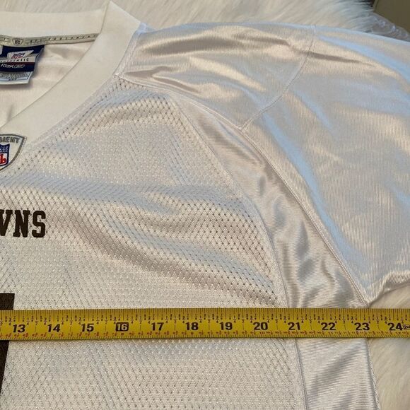 NFL Equipment Cleveland Browns white and black short sleeve shirt size M - Picture 7 of 10